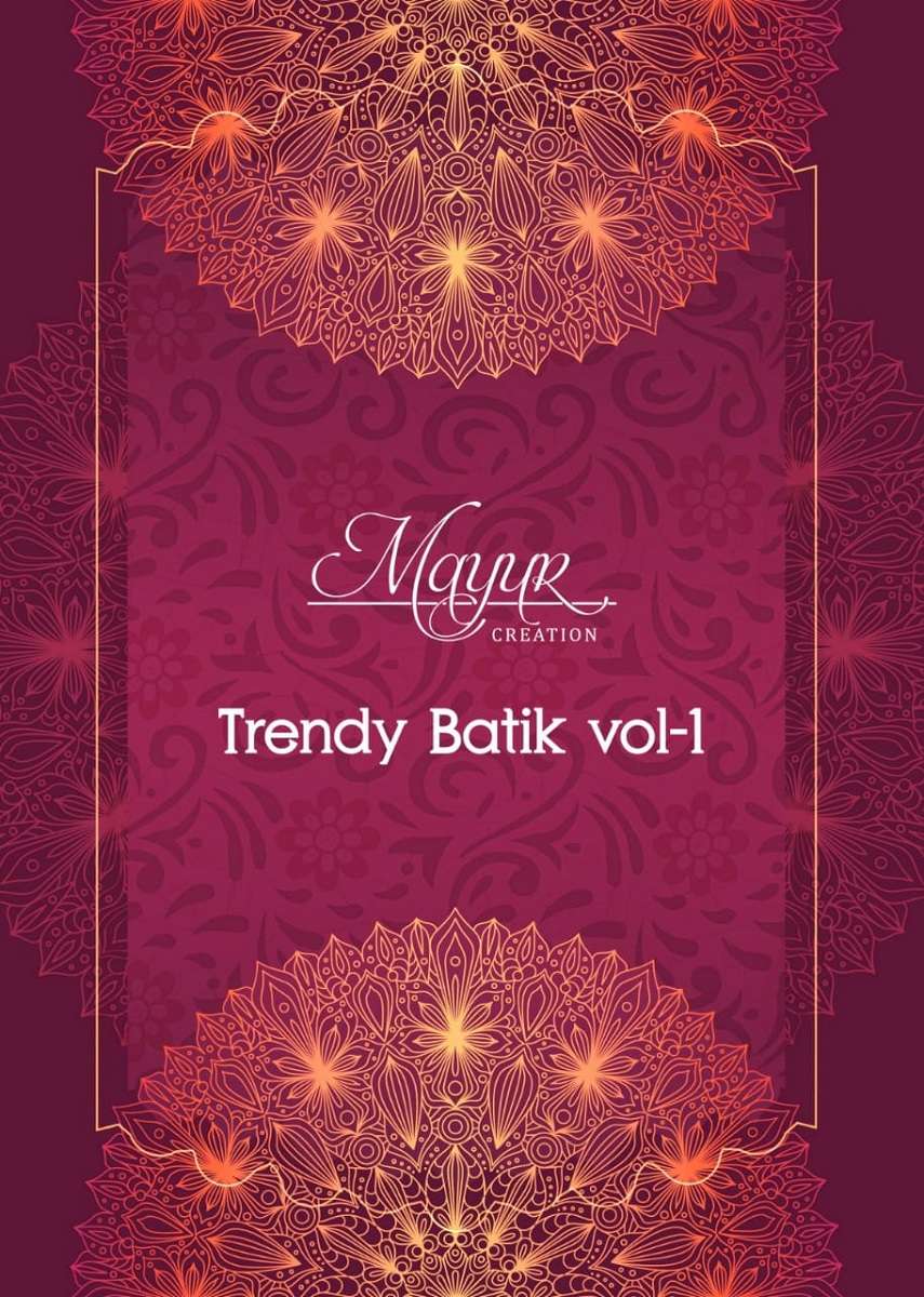 Mayur Trendy Batik Vol-1 series 1001-1010 cotton suit