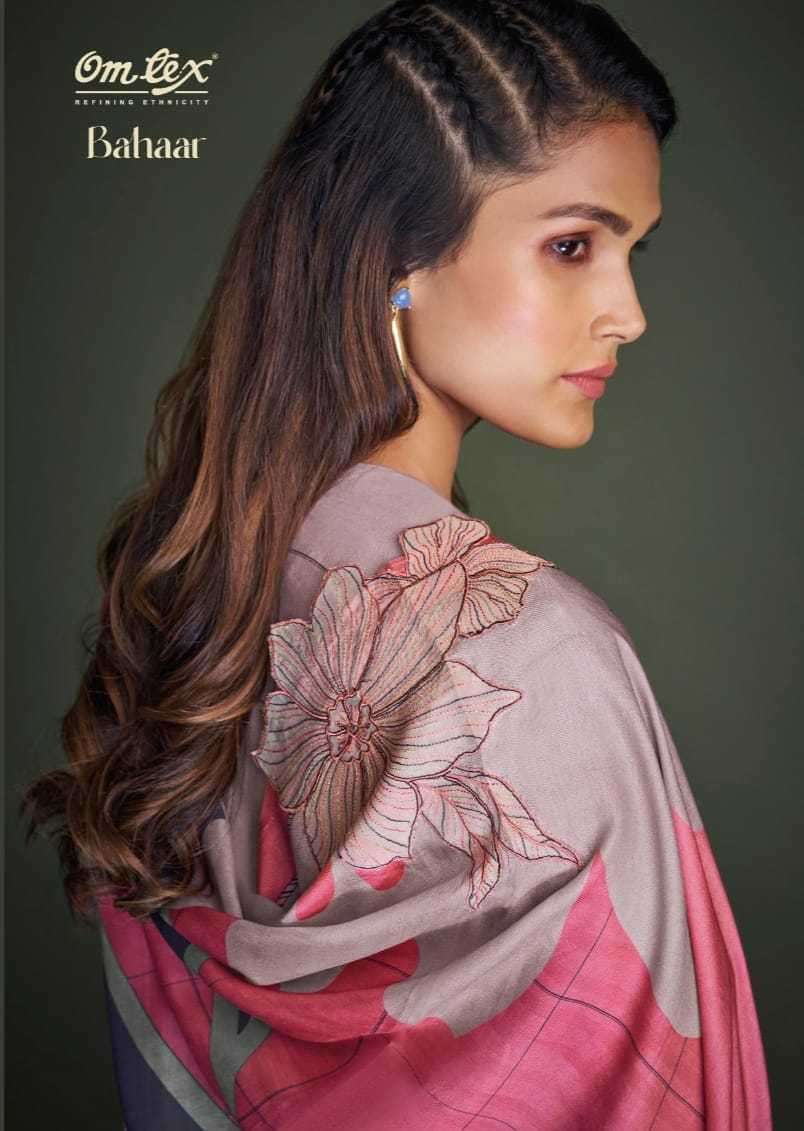 omtex bahaar series 2881 pure pashmina suit 