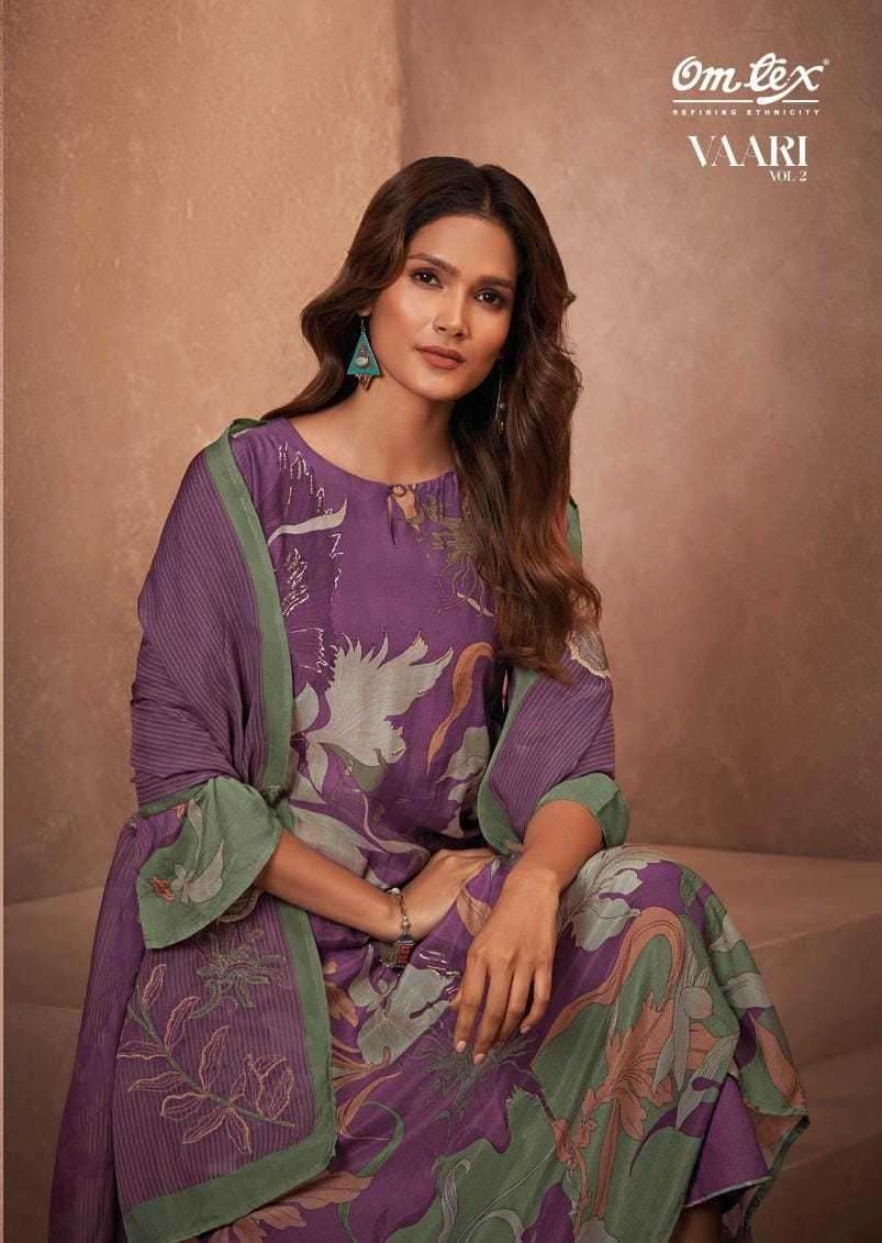 omtex vaari vol 2 series 2441 pure pashmina suit 
