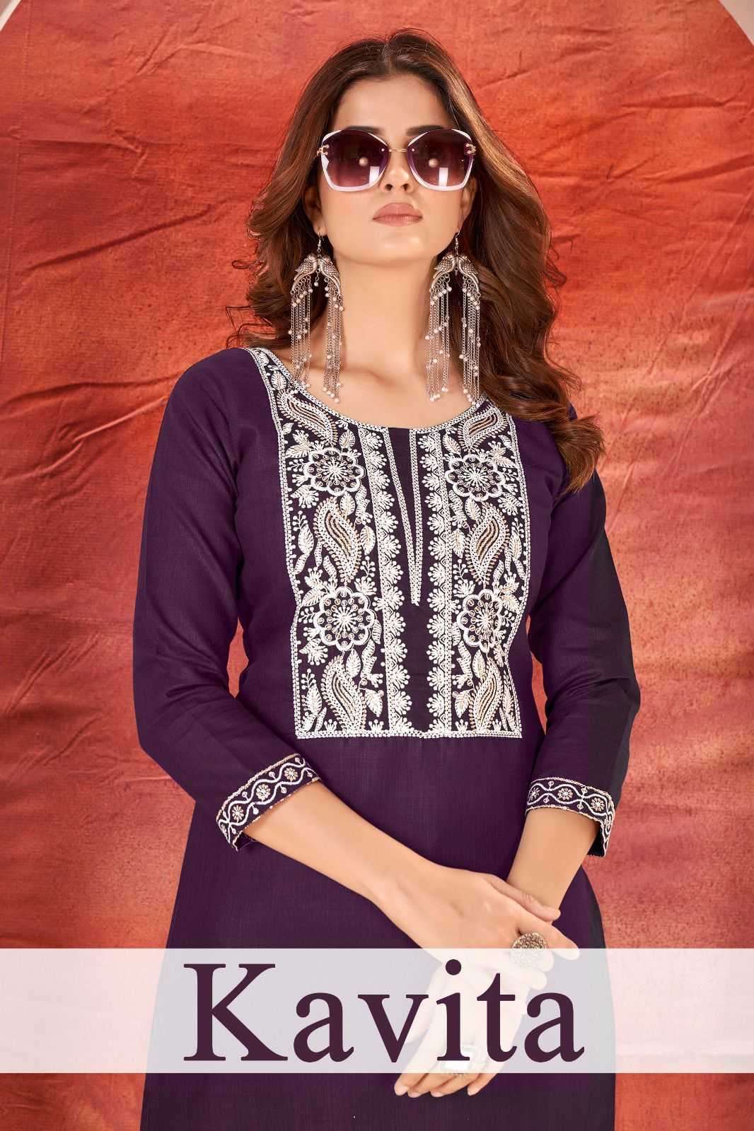 Pr kavita cotton embroidery kurti