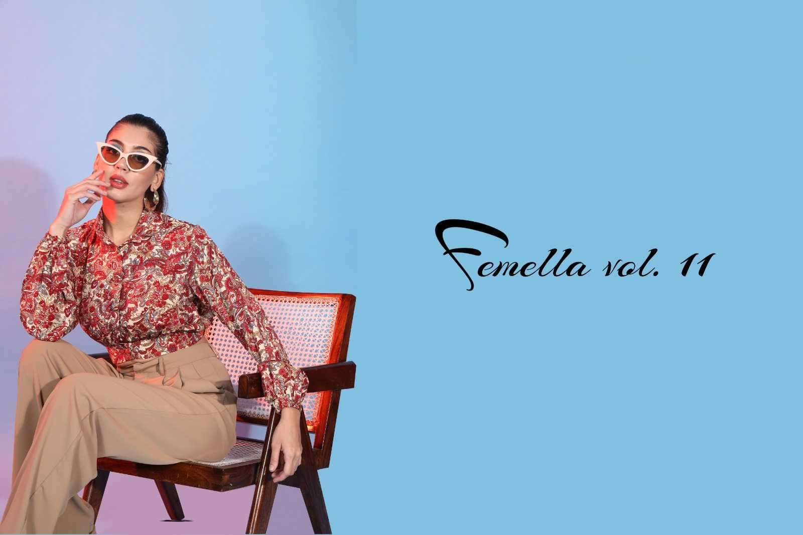 shubh vastra femella vol 11 series 5711-5715 viscose rayon tops