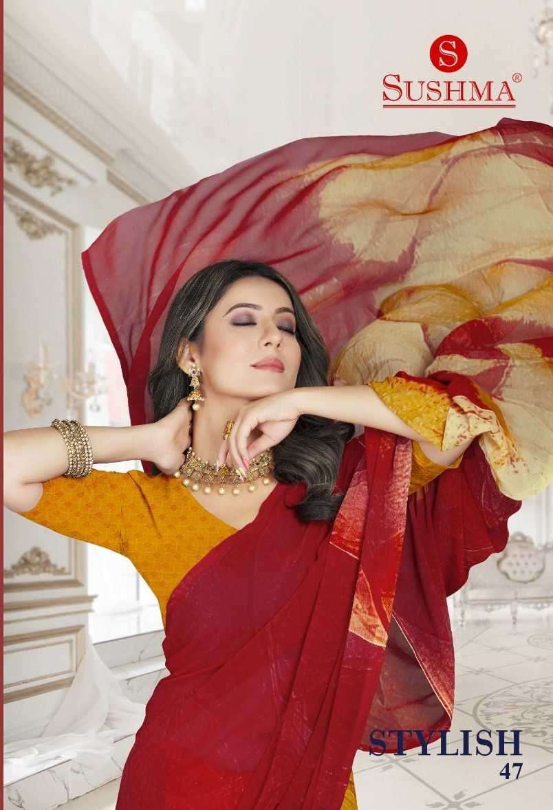 sushma stylish vol 47 series 4701-4709 georgette saree