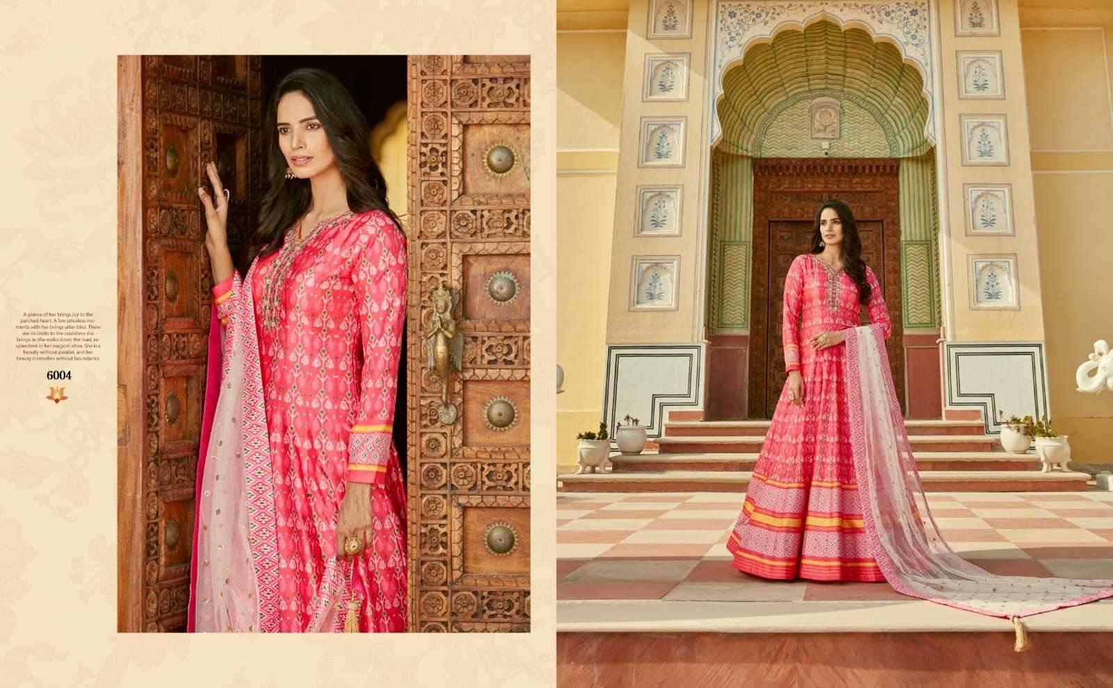 Virasat padamsundari nx silk gown with dupatta 
