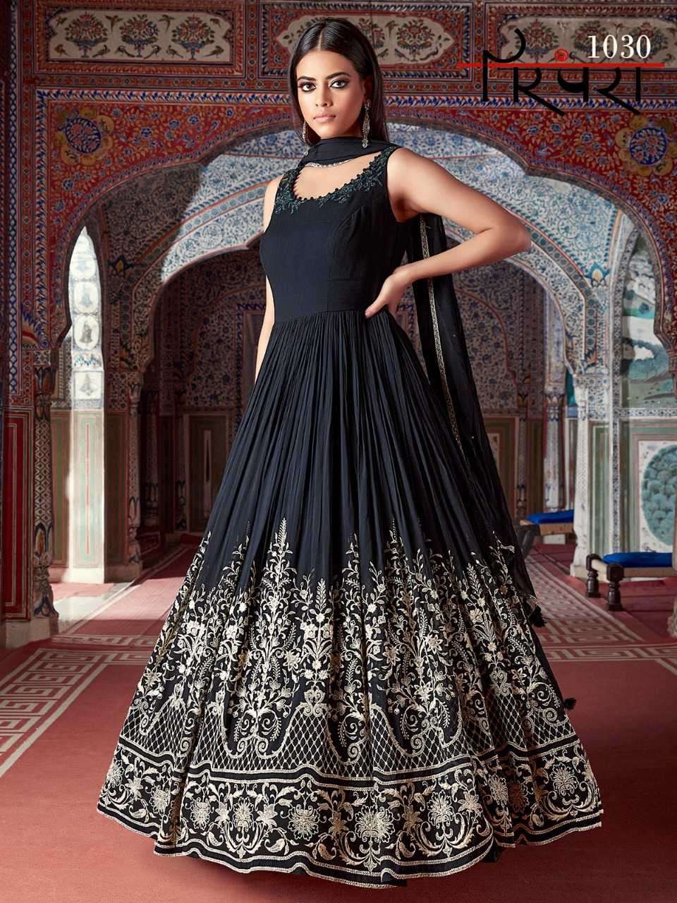 Virasat parampara vol 7 georgette long gown with dupatta