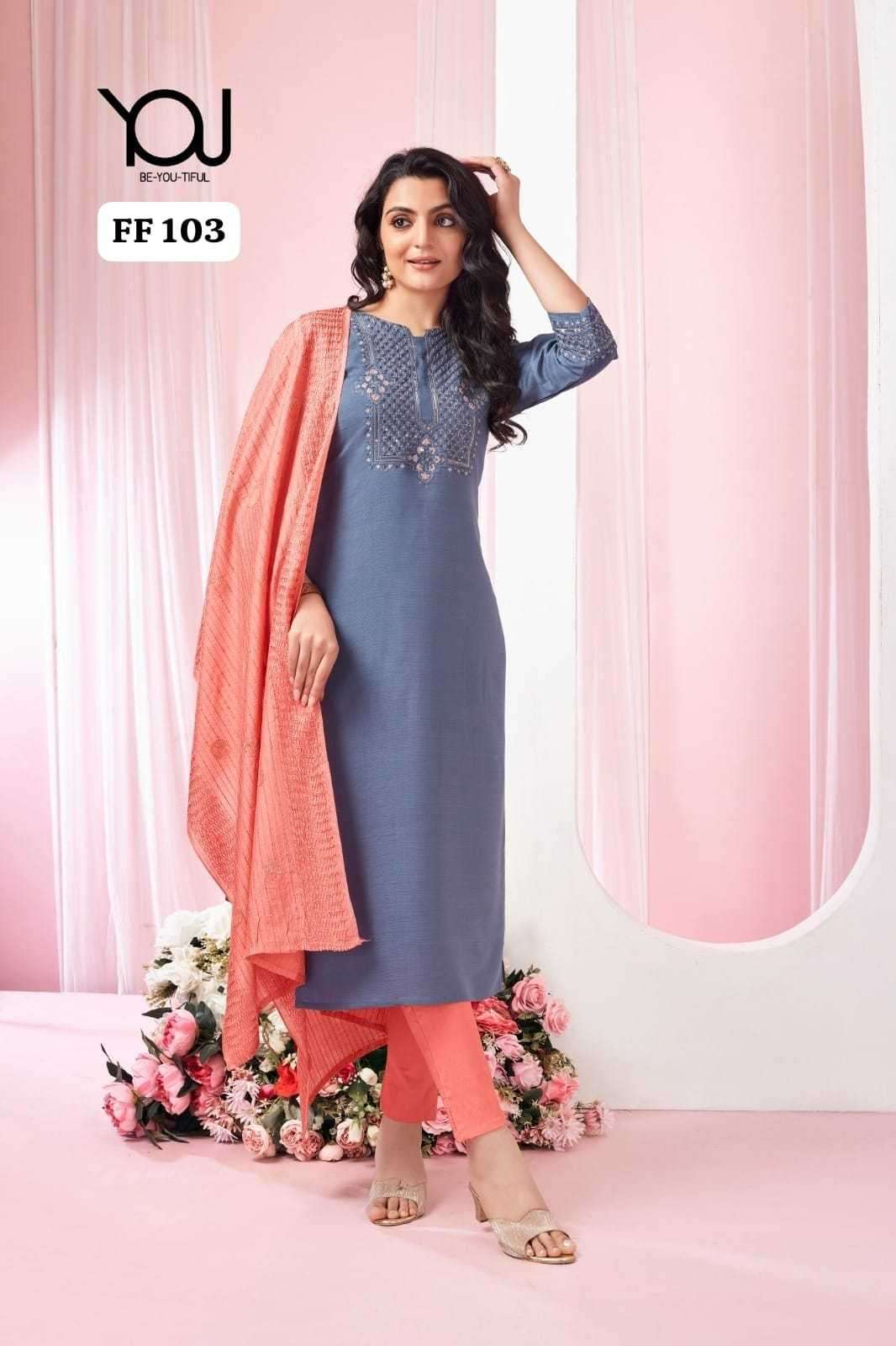 wanna ff series 101-103 silk readymade suit 