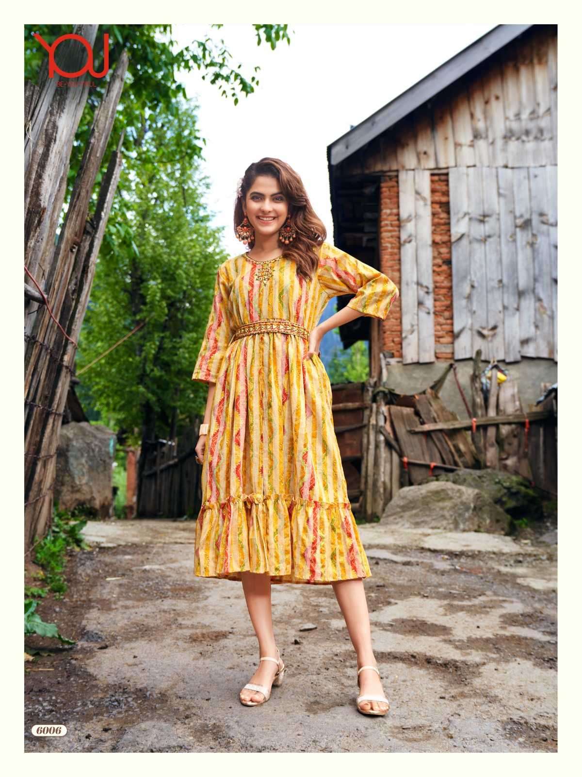 wanna you candy kurti part 2 series 6003-6006 pure quality kurti