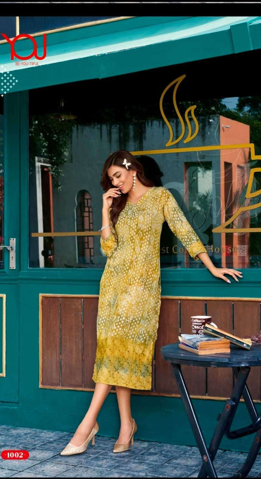 Wanna you fancy long kurtie 1002-1004 heavy batik prints kurti 