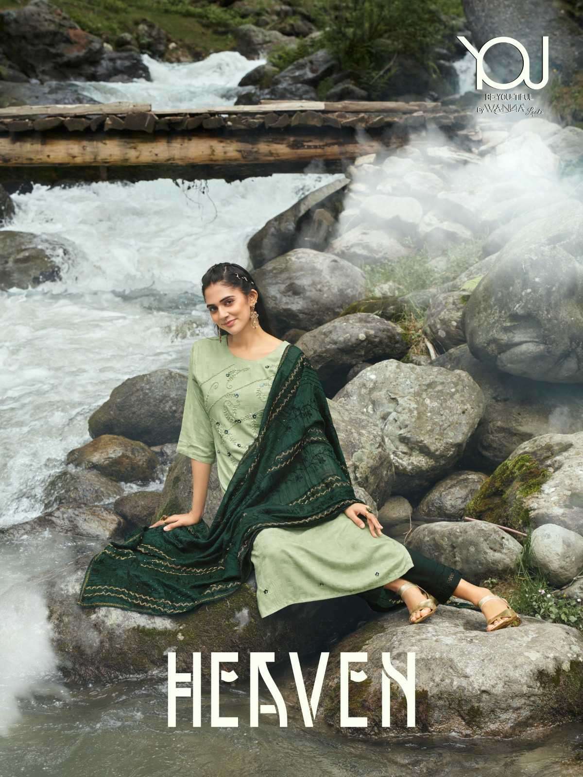 wanna you heaven series 3001-3006 Rayon Viscose readymade suit 