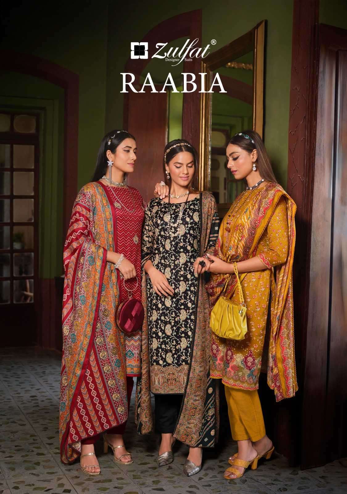 zulfat raabia series 522001-522008 Pure Woollen Pashmina suit