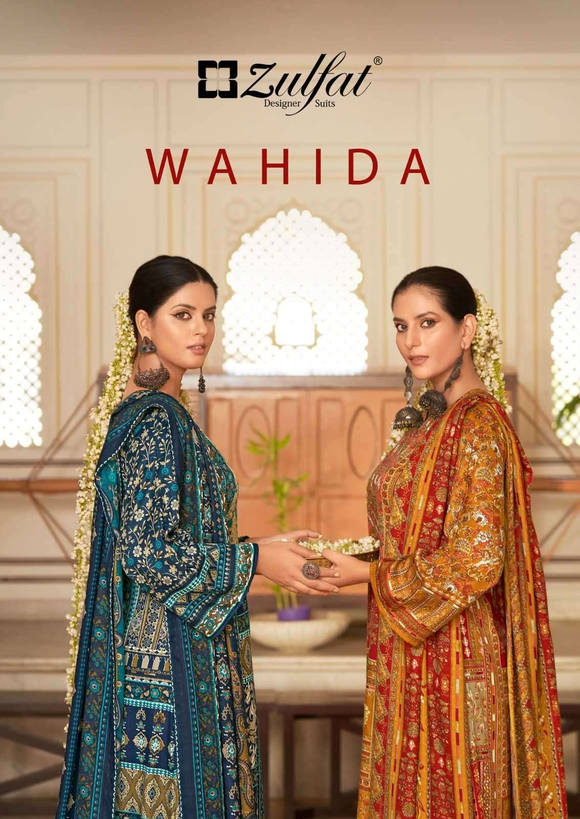 zulfat wahida series 532001-532008 Pure Woollen Pashmina suit