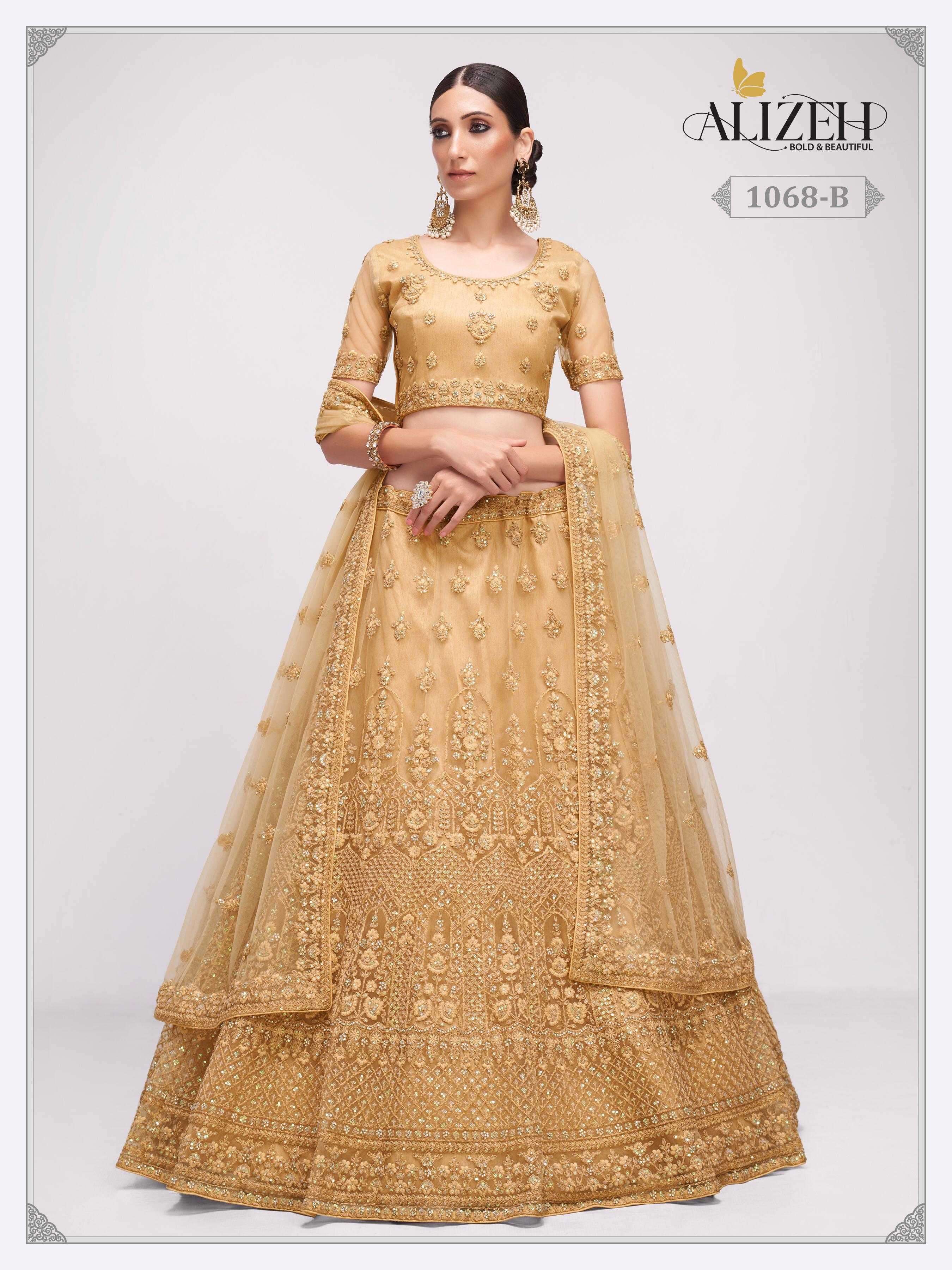 alizeh bridal heritage 1068 b Butterfly Net lehenga