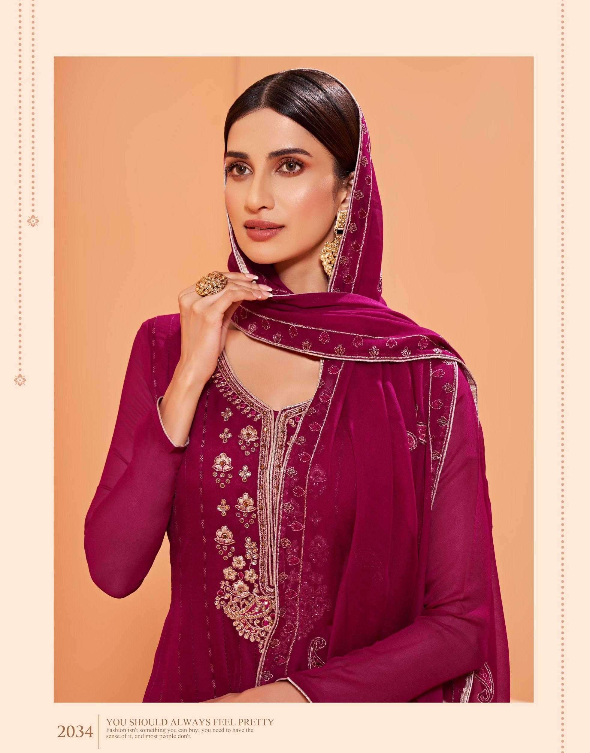 alizeh zaida vol 8 2034 Alizeh Georgette suit