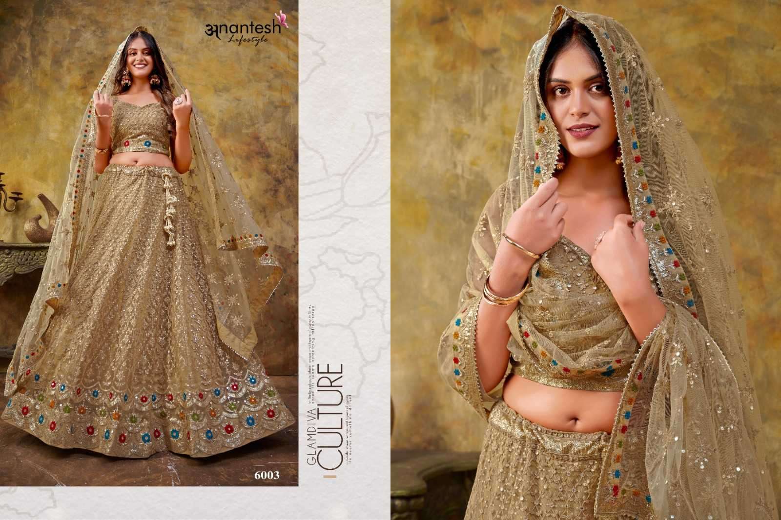 anantesh lifestyle 6003 net georgette lehenga