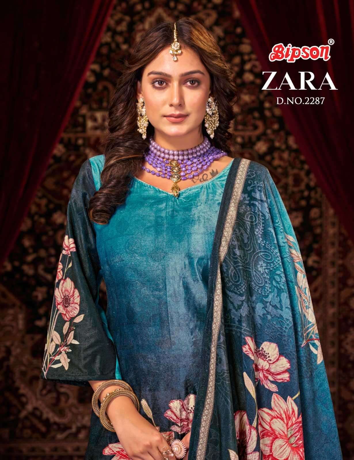 bipson zara 2287-2288 pure viscose velvet suit 