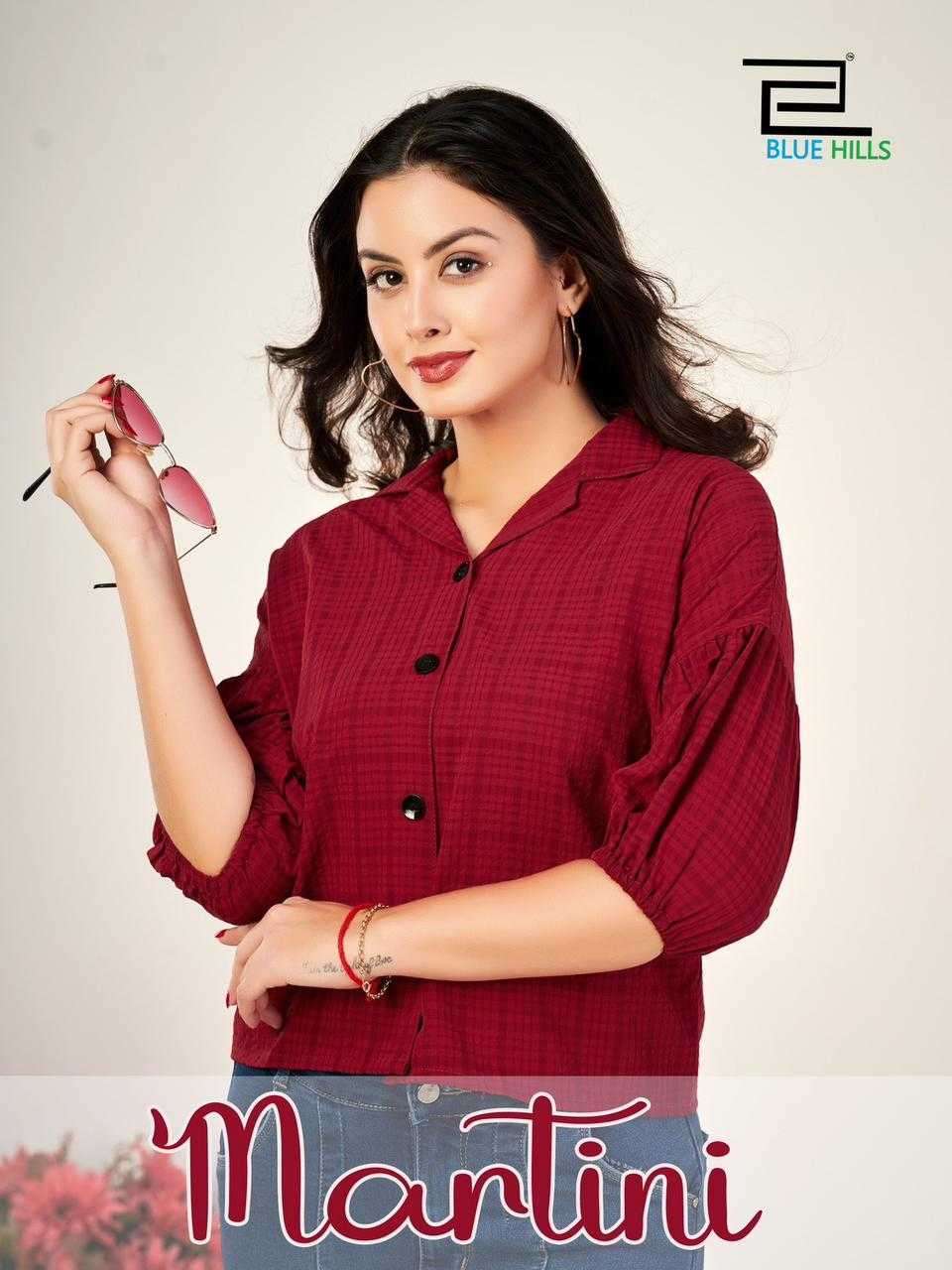 blue hills martini series 201-206  heavy bsy self Cheks pattern tops