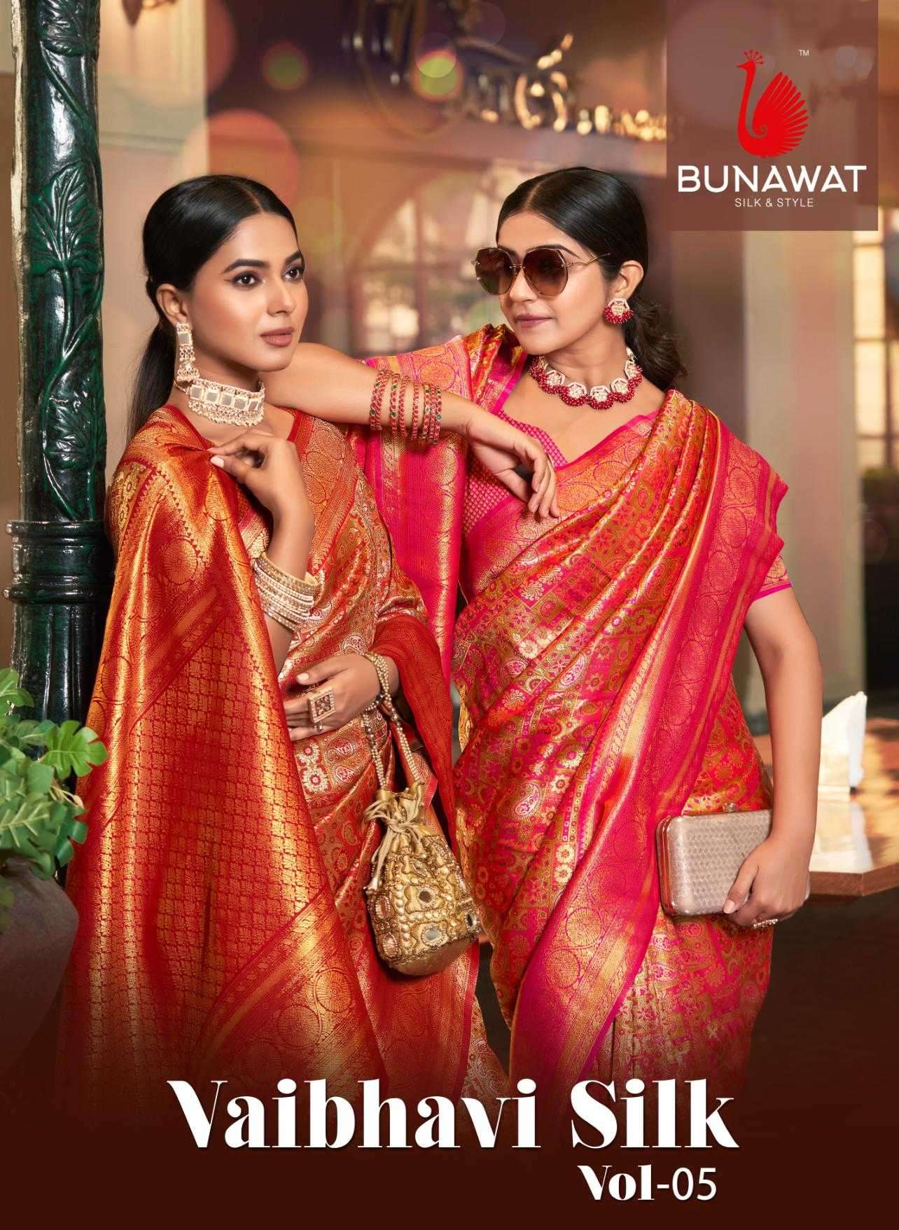 bunawat vaibhavi silk vol 5 series 1001-1004 Kanjivaram Silk saree