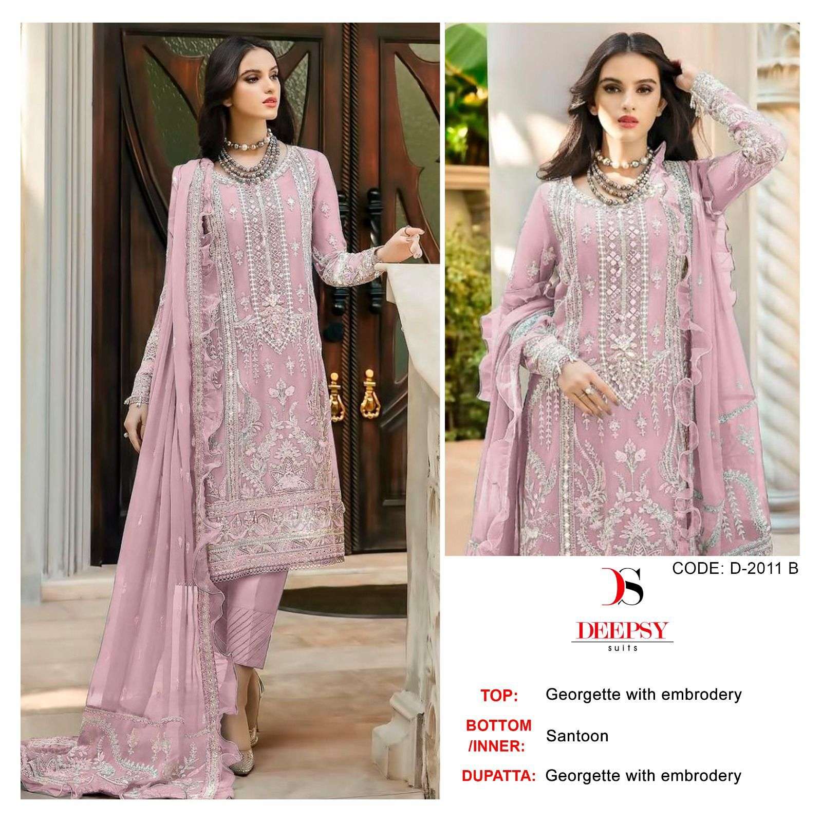 deepsy suits D-2011 designer georgette suit 
