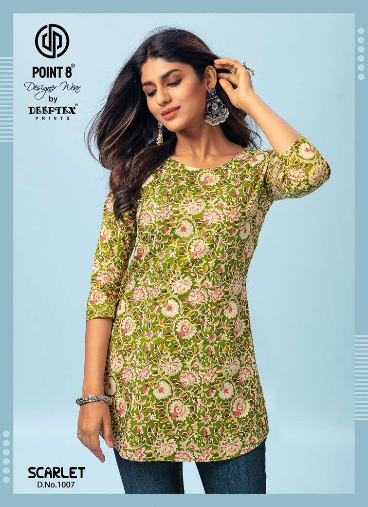 Deeptex Scarlet Vol-1 series 1001-1010 Pure Cotton Poplin Printed tops
