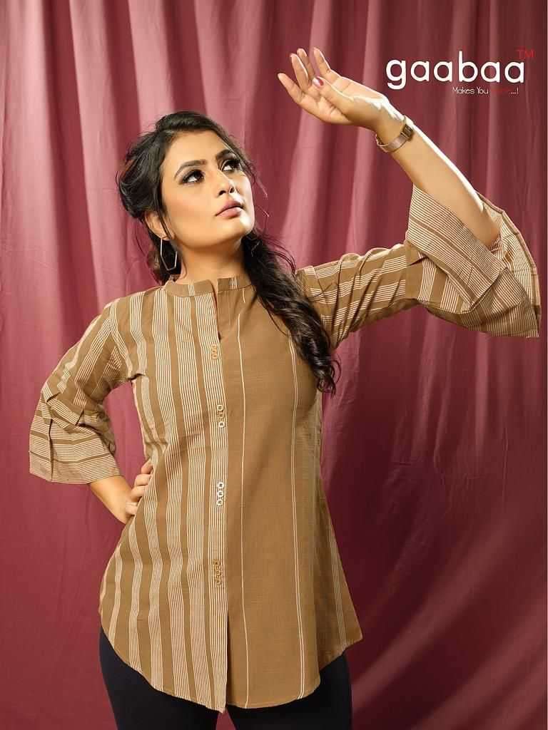 gaabha jessica western collection cotton fancy office wear girls shirt