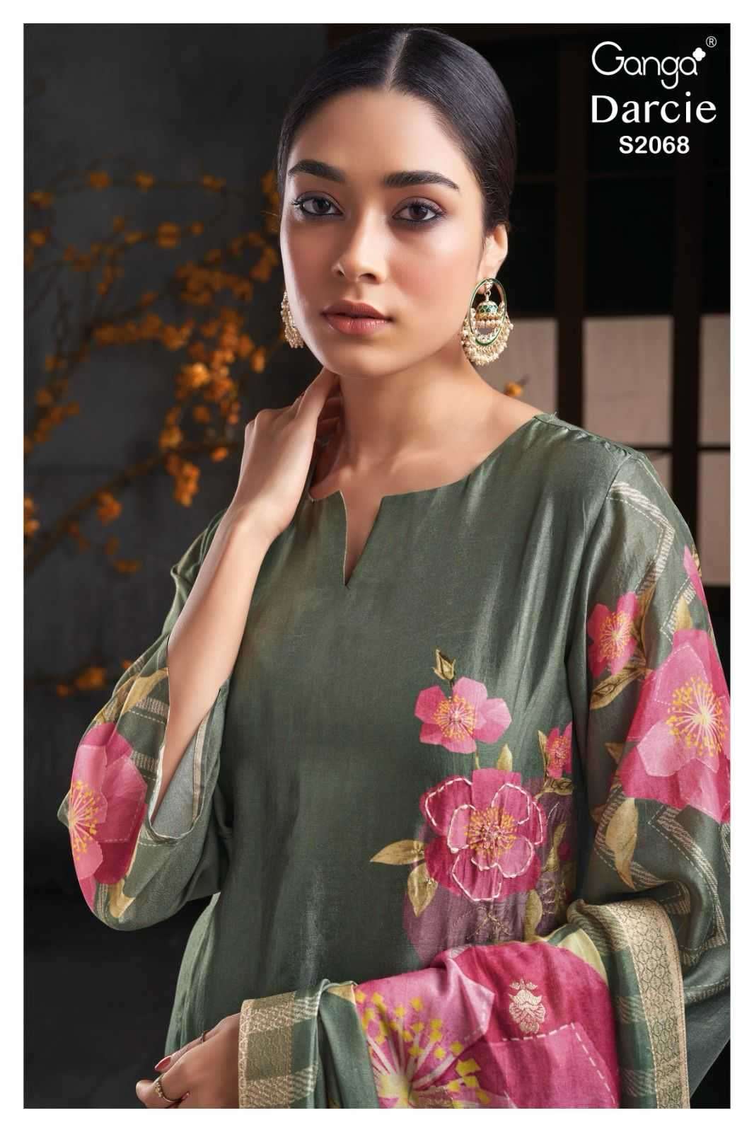 ganga darcie 2068 premium bemberg russian silk suit 