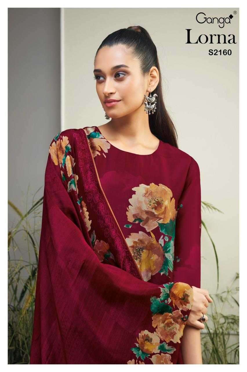 ganga lorna 2160 premium pure bemberg silk suit 
