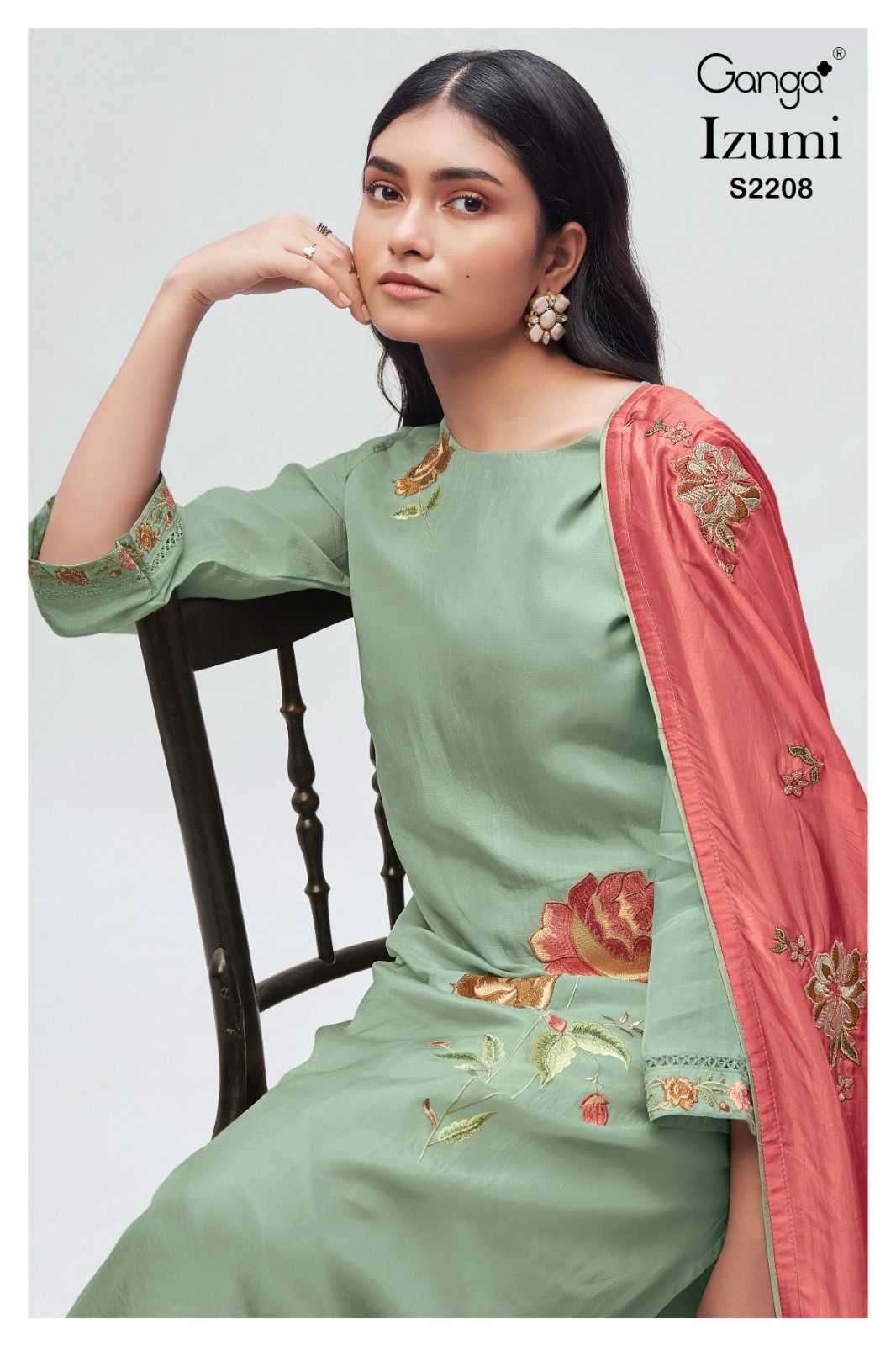 ganga lzumi 2208 premium bemberg silk suit
