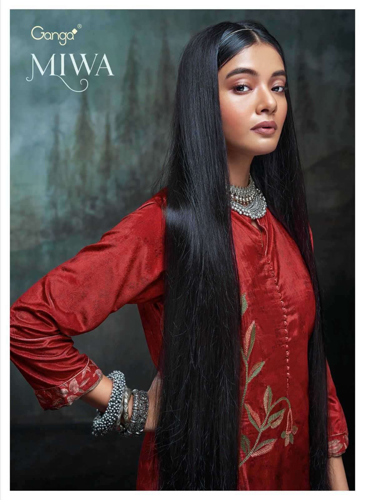 ganga miwa series 1677-1682 fancy velvet suit 