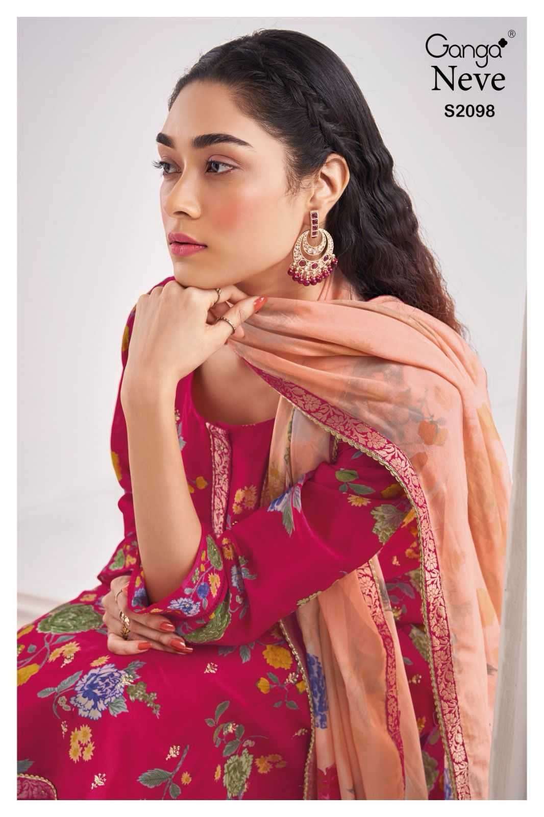 ganga neve 2098 premium pure bemberg silk suit 
