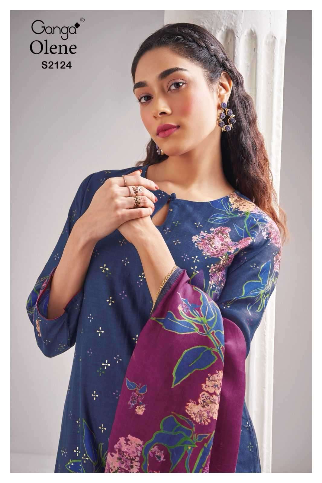 ganga olene 2124 premium bemberg silk suit 