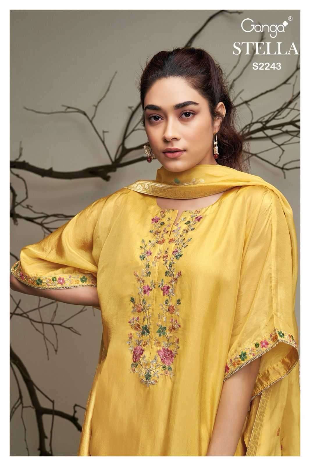 ganga stella 2243 premium bemberg silk suit 