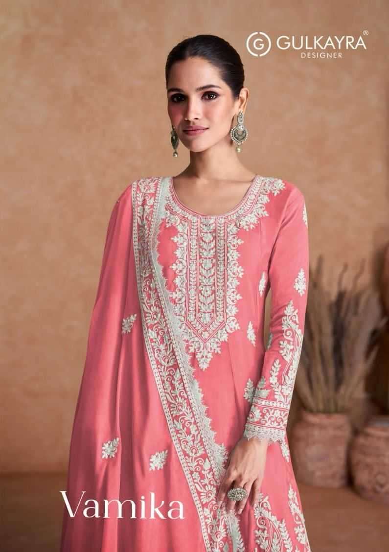 gulkayra vamika series 7405 Real SILK suit