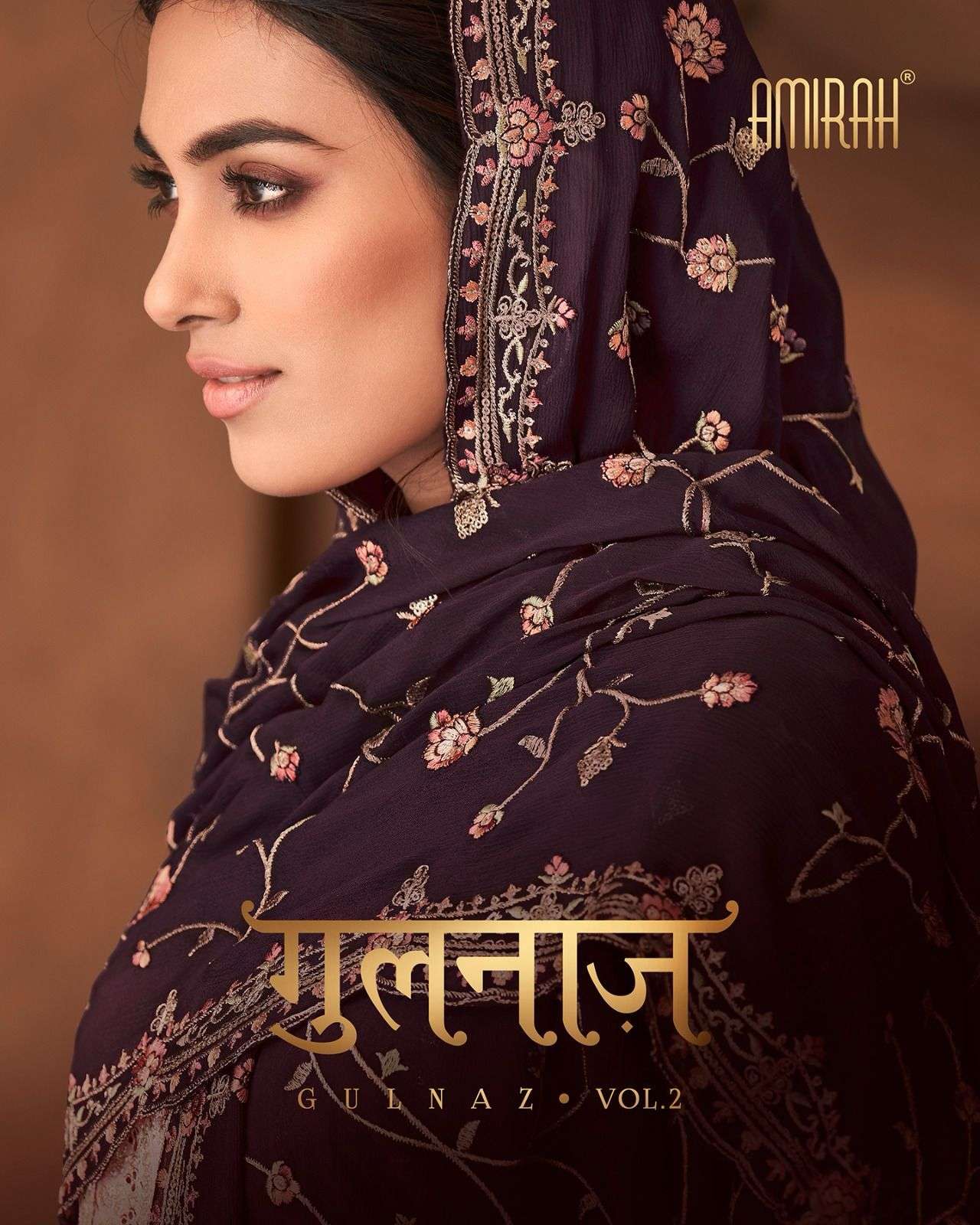 gulnaz vol 2 designer chinon silk suit 