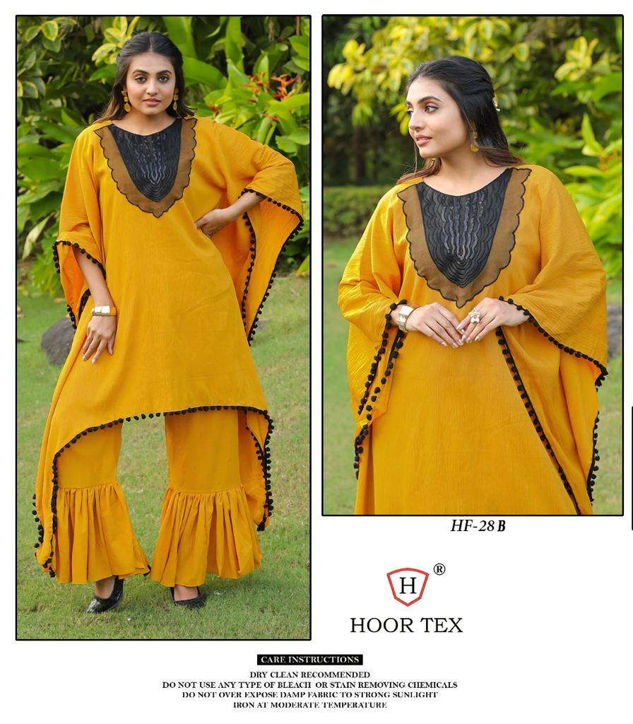 hoor tex HF-28 designer heavy georgette kurti