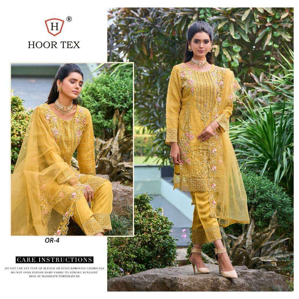 hoor tex OR-4 designer heavy organza suit 