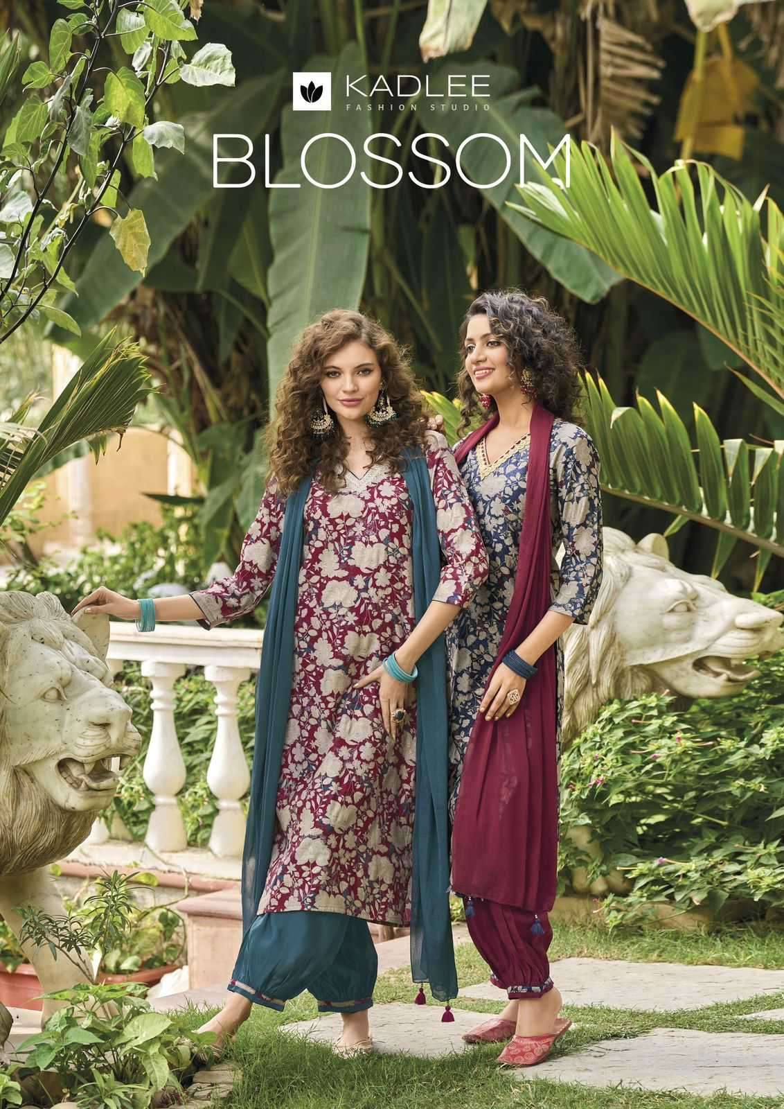 kadlee blossom series 3001-3004 Modal Print readymade suit 
