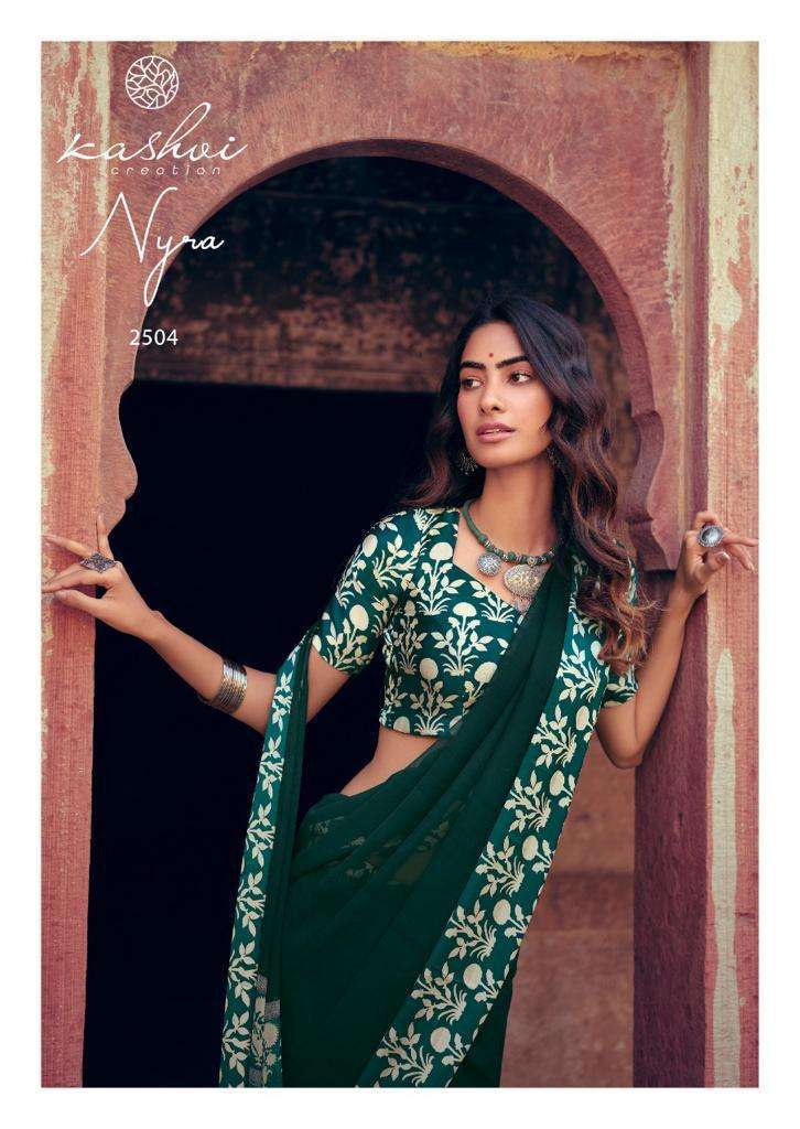 kashvi nyra designer heavy weightless saree