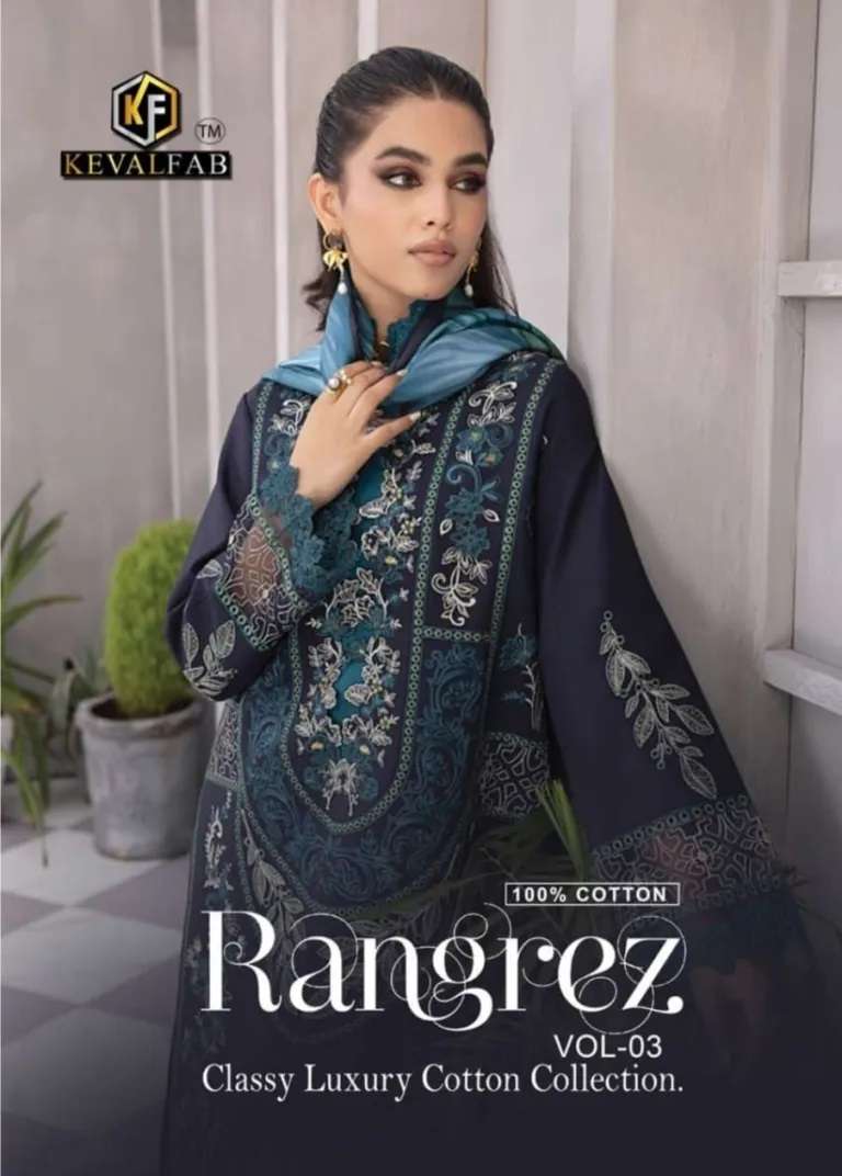 Keval Rangrez Vol-3 series 1301-1310 Pure Cotton suit