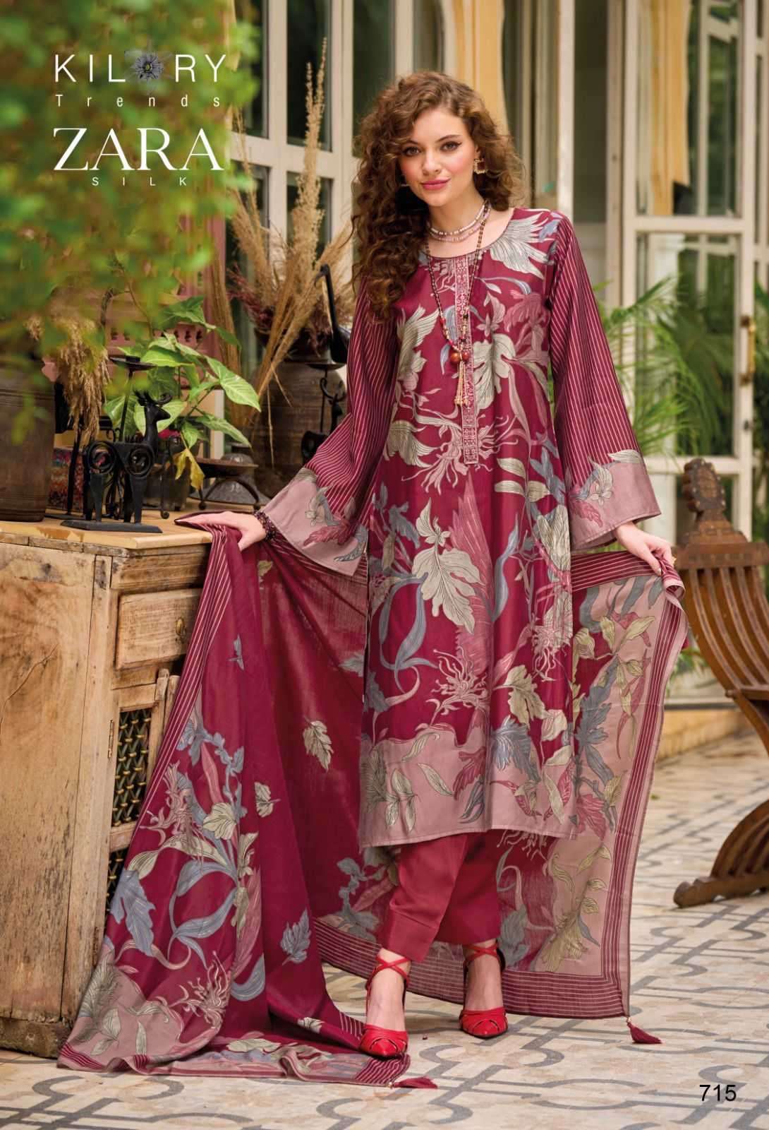 kilory trends zara series 711-716 pure viscose suit 