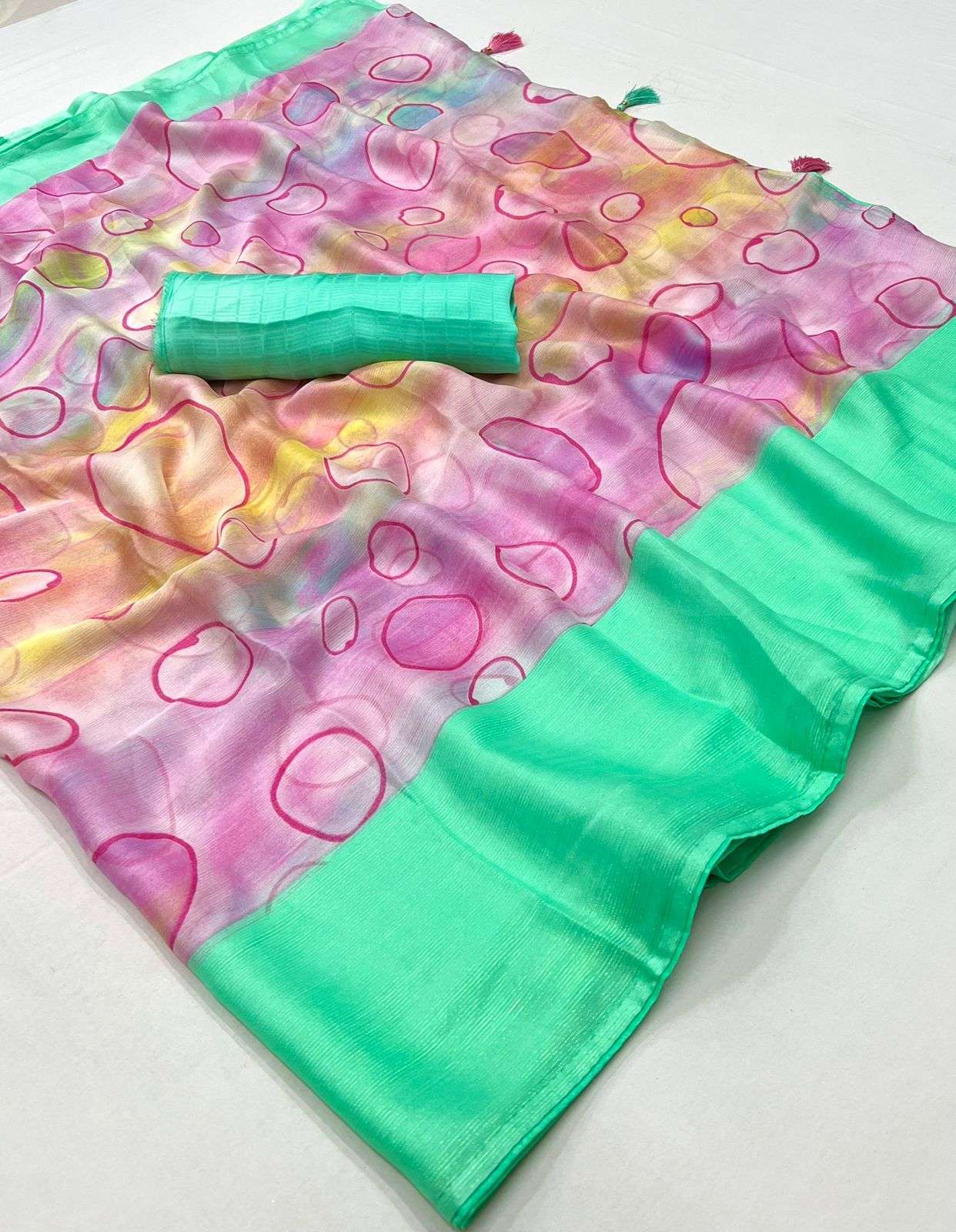 lt vaani-14 designer moss viscose saree