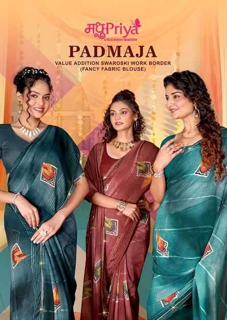 madhupriya padmaja series 1001-1006 weightless saree