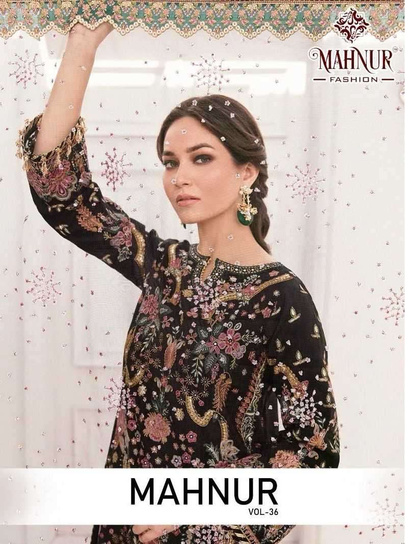 mahnur fashion vol 36 series 36001-36002 heavy georgette suit 