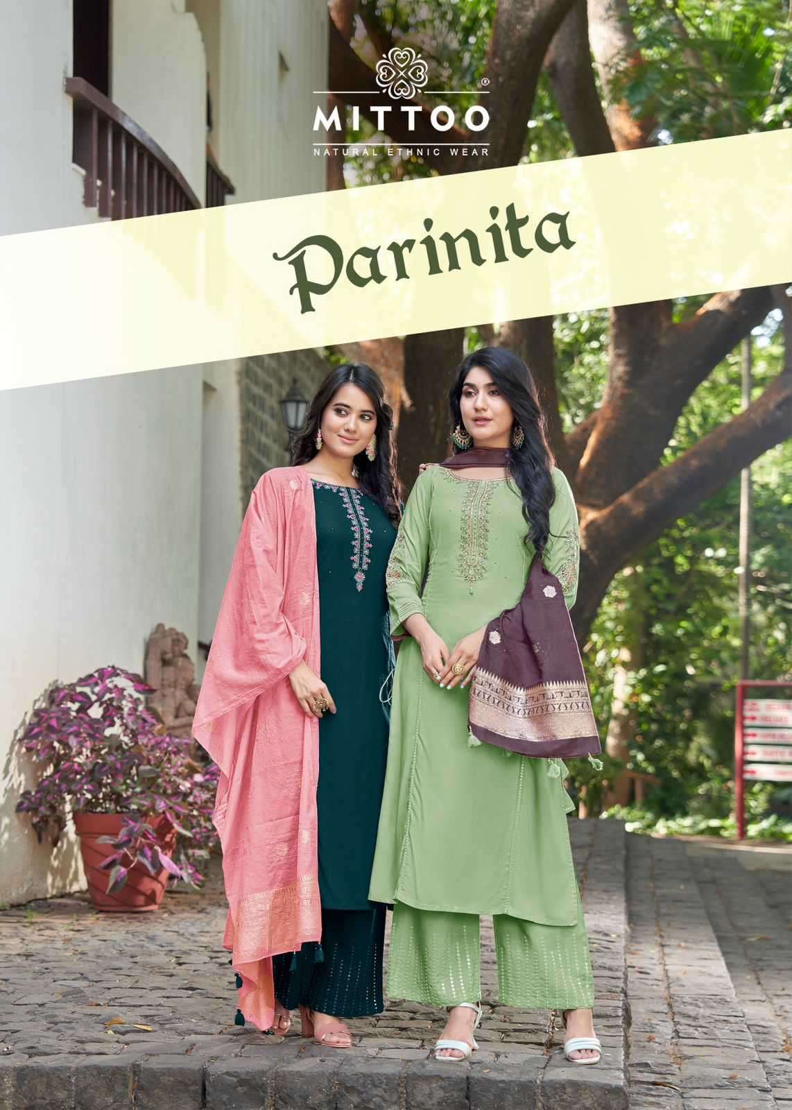 mittoo parinita series 5001-5006 Heavy Rayon readymade suit 