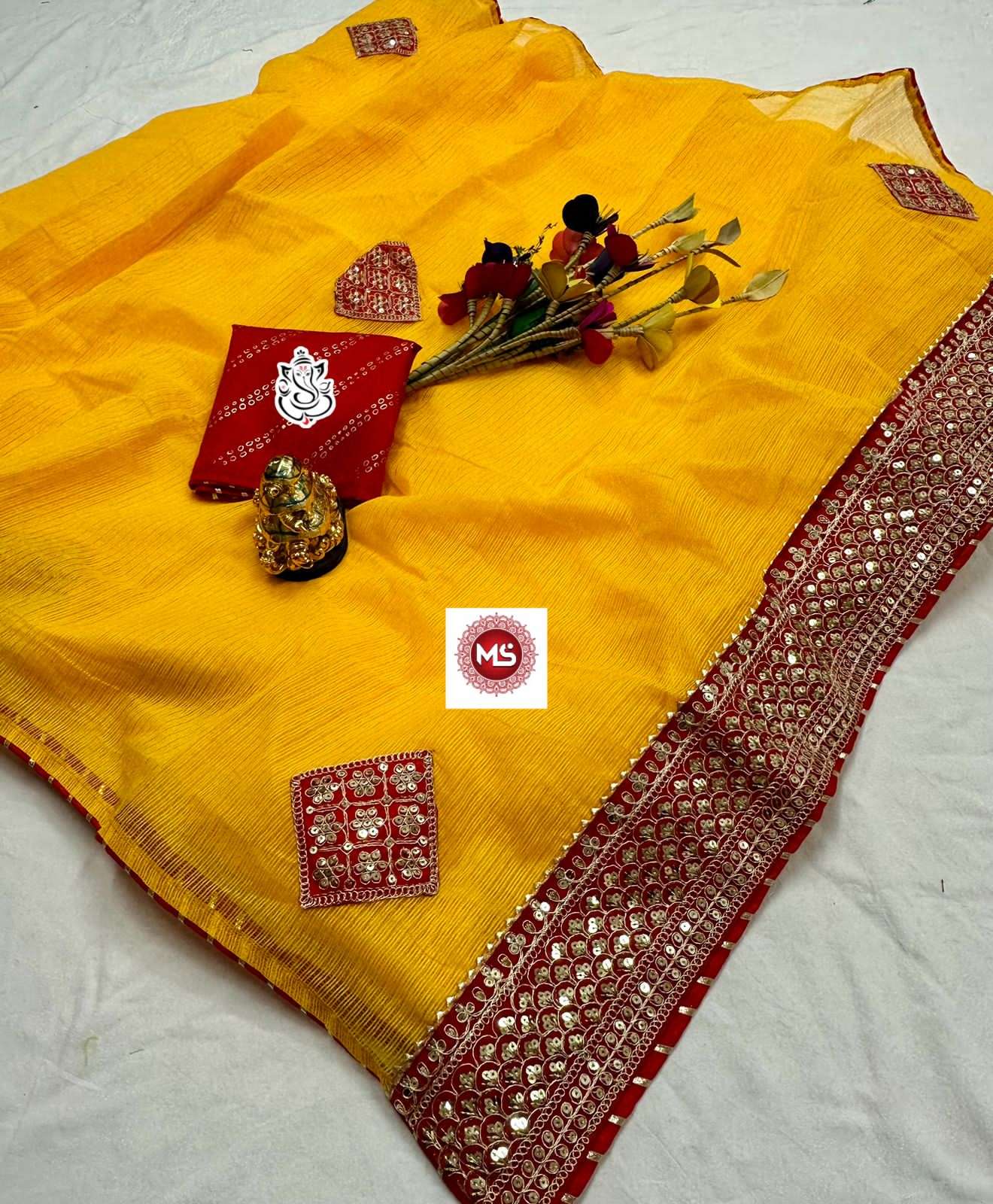 ms brand designer pure kota cotton saree