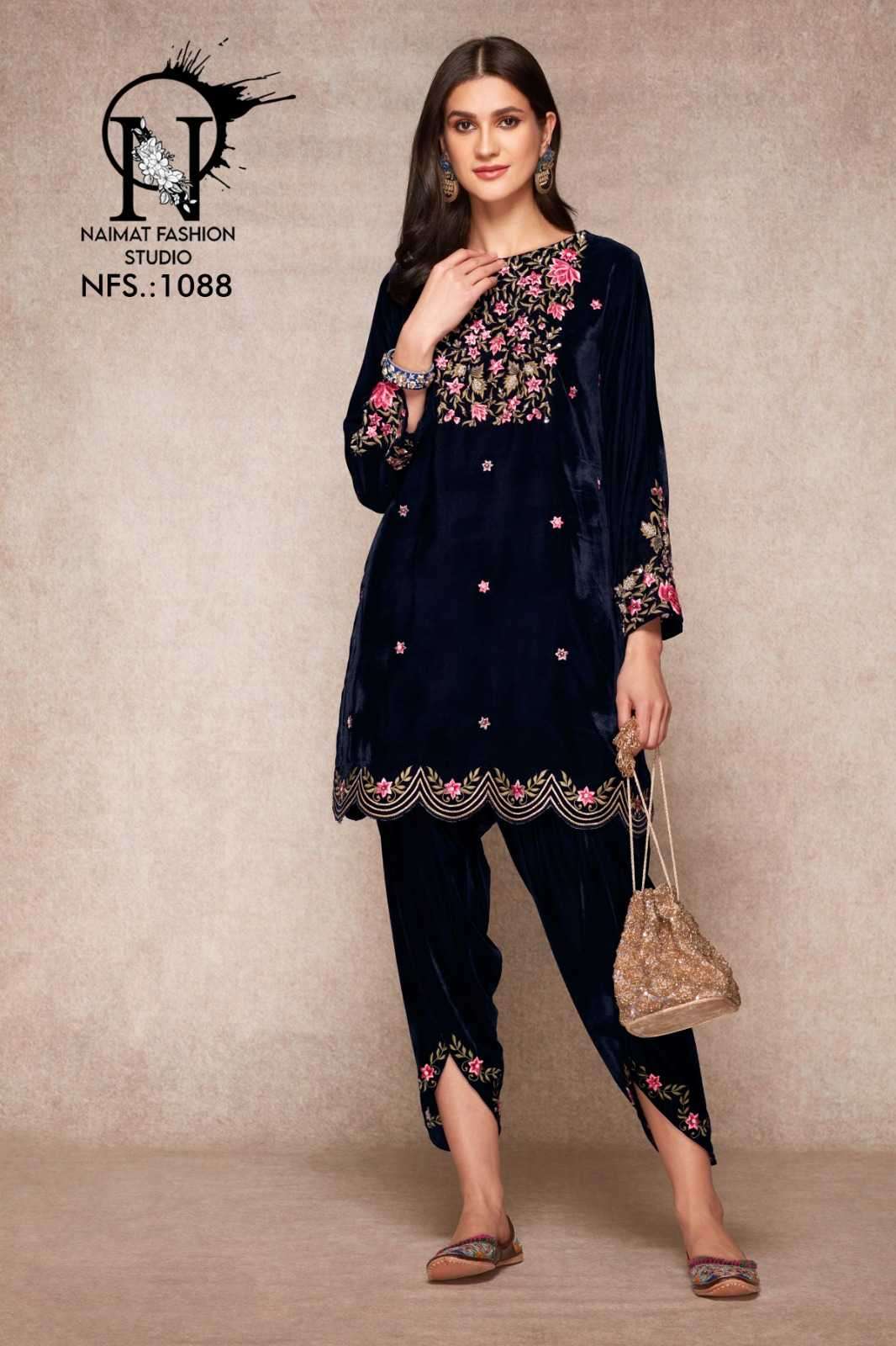 naimat nfs 1088 9000 Velvet kurti with pant 
