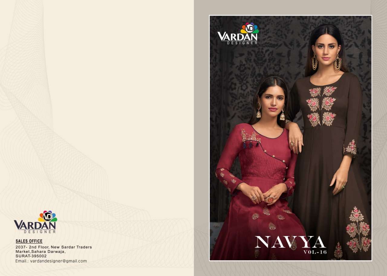 navya vol 16 designer muslin gown 