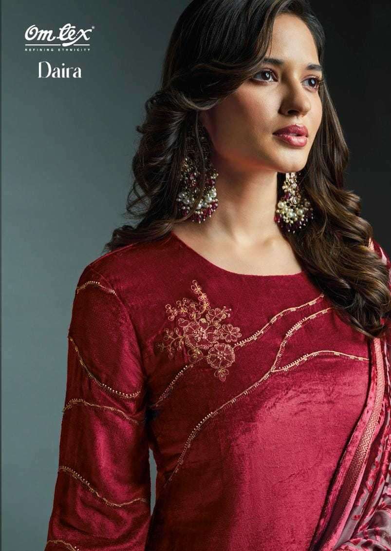 omtex daira series 3251 pure viscose velvet suit 