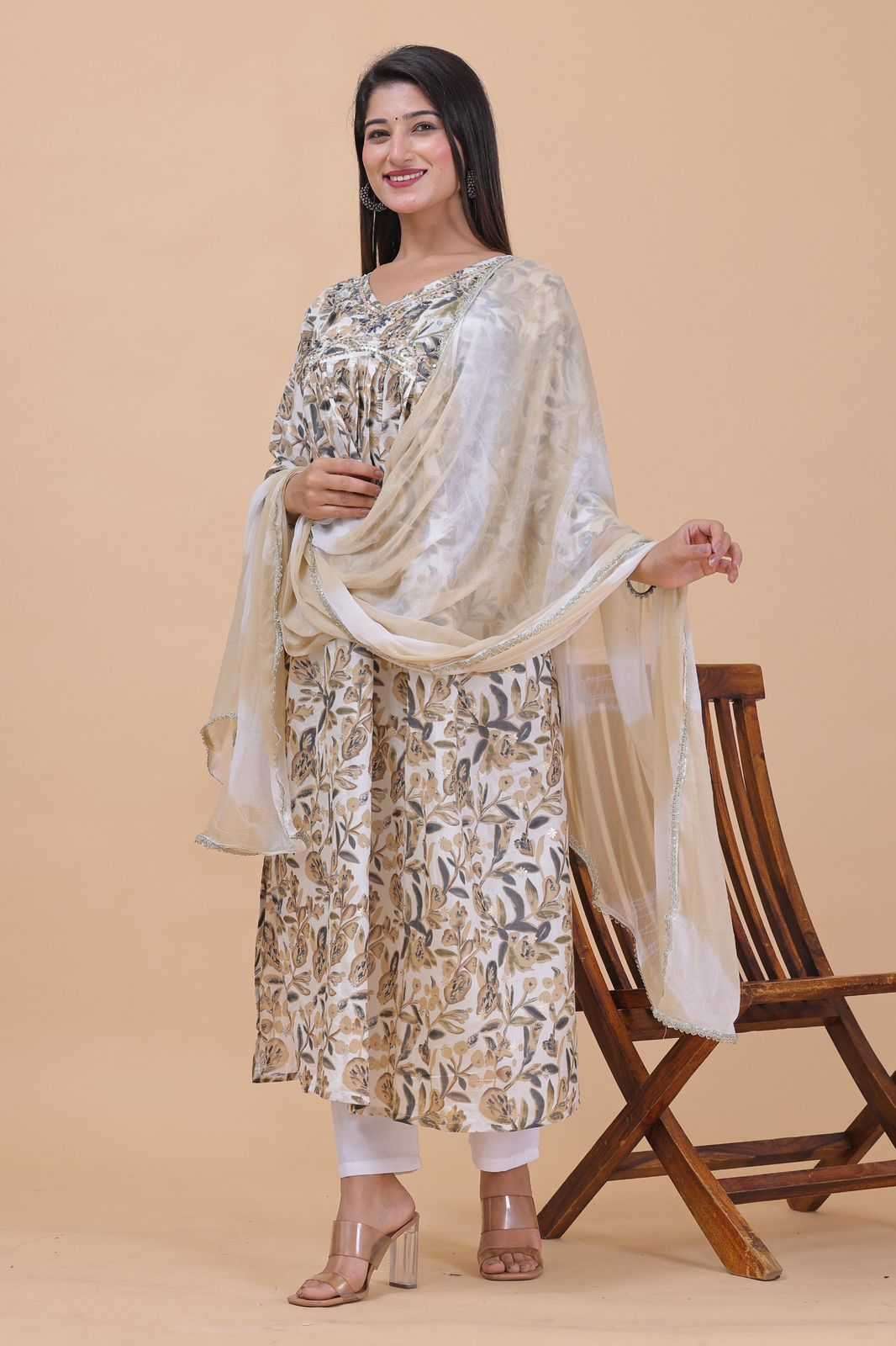pr modal foil alia cut 3pc readymade aaliya cut salwar kameez 