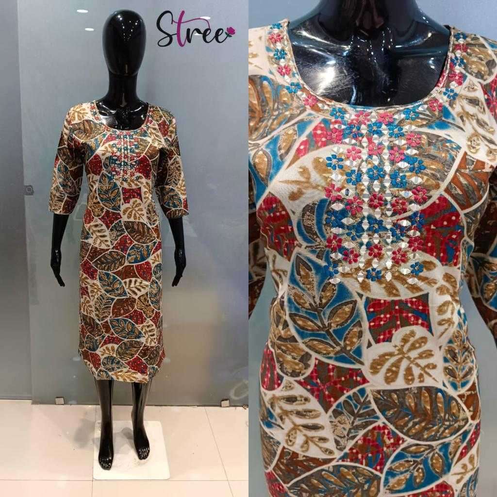 pr stree fancy casual stitch kurtis combo set