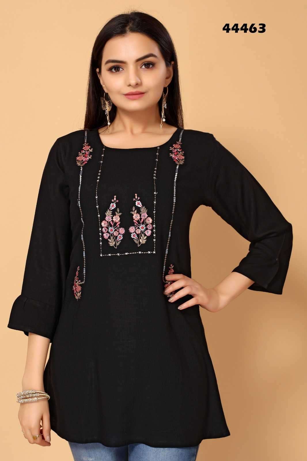 pr tarini vol 6 series 44463-44464 rayon slub short tops 