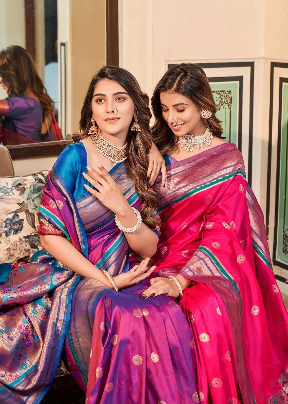 rajpath nitya paithani series 122001-122007 Soft Peshwai Paithani Silk saree